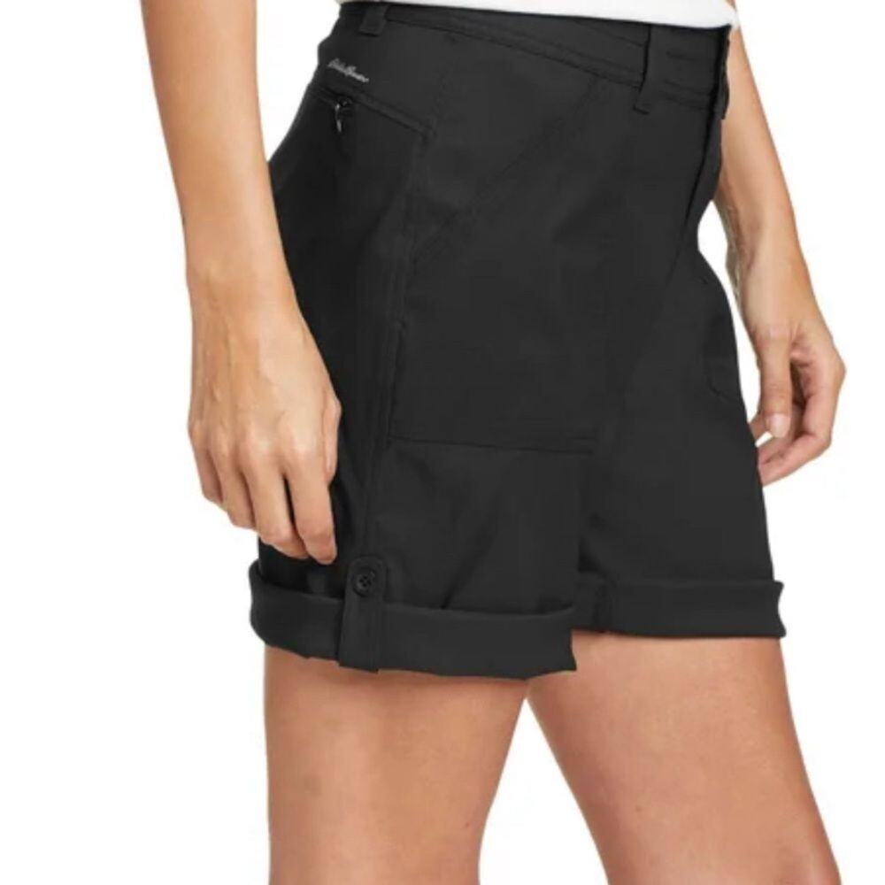 Eddie Bauer Ladies' Cargo Lightweight Shorts Black Size 6 - Picture 3 of 4